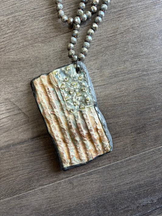 Old Glory Stone Necklace
