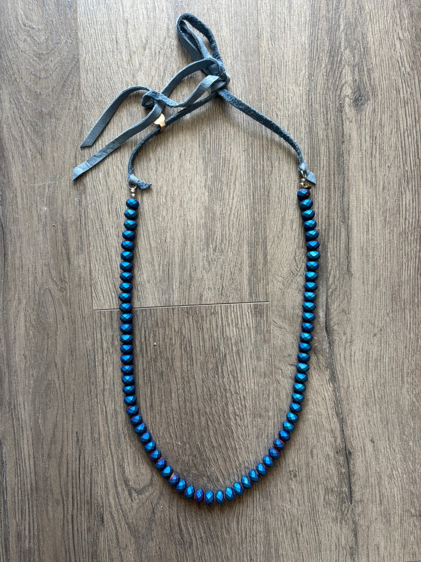 Midnight Ocean Beaded Necklace