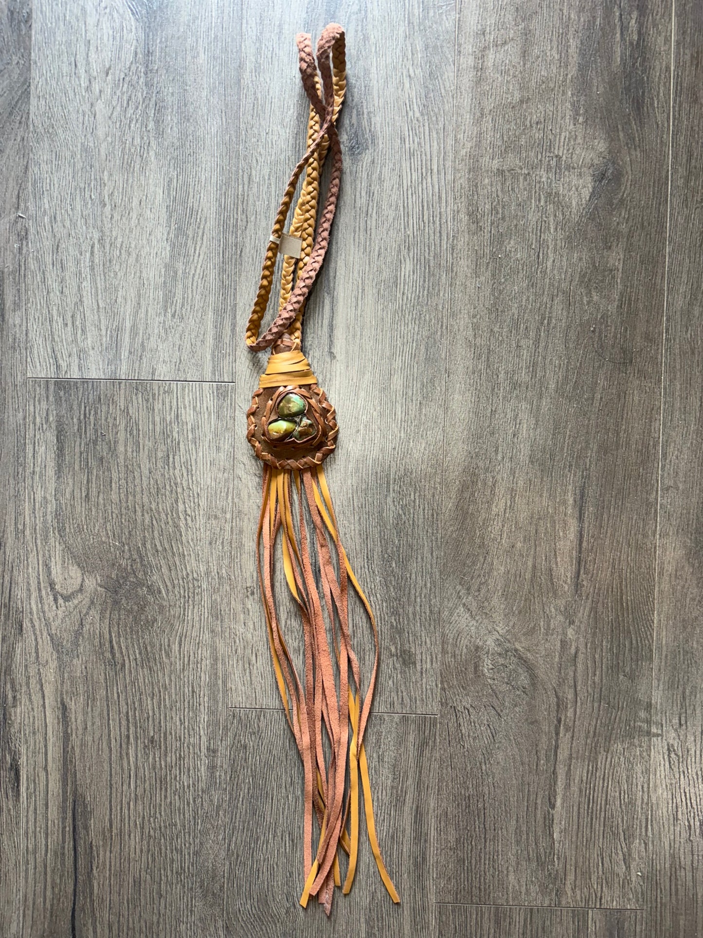 Nomad’s Leather Medallion Necklace