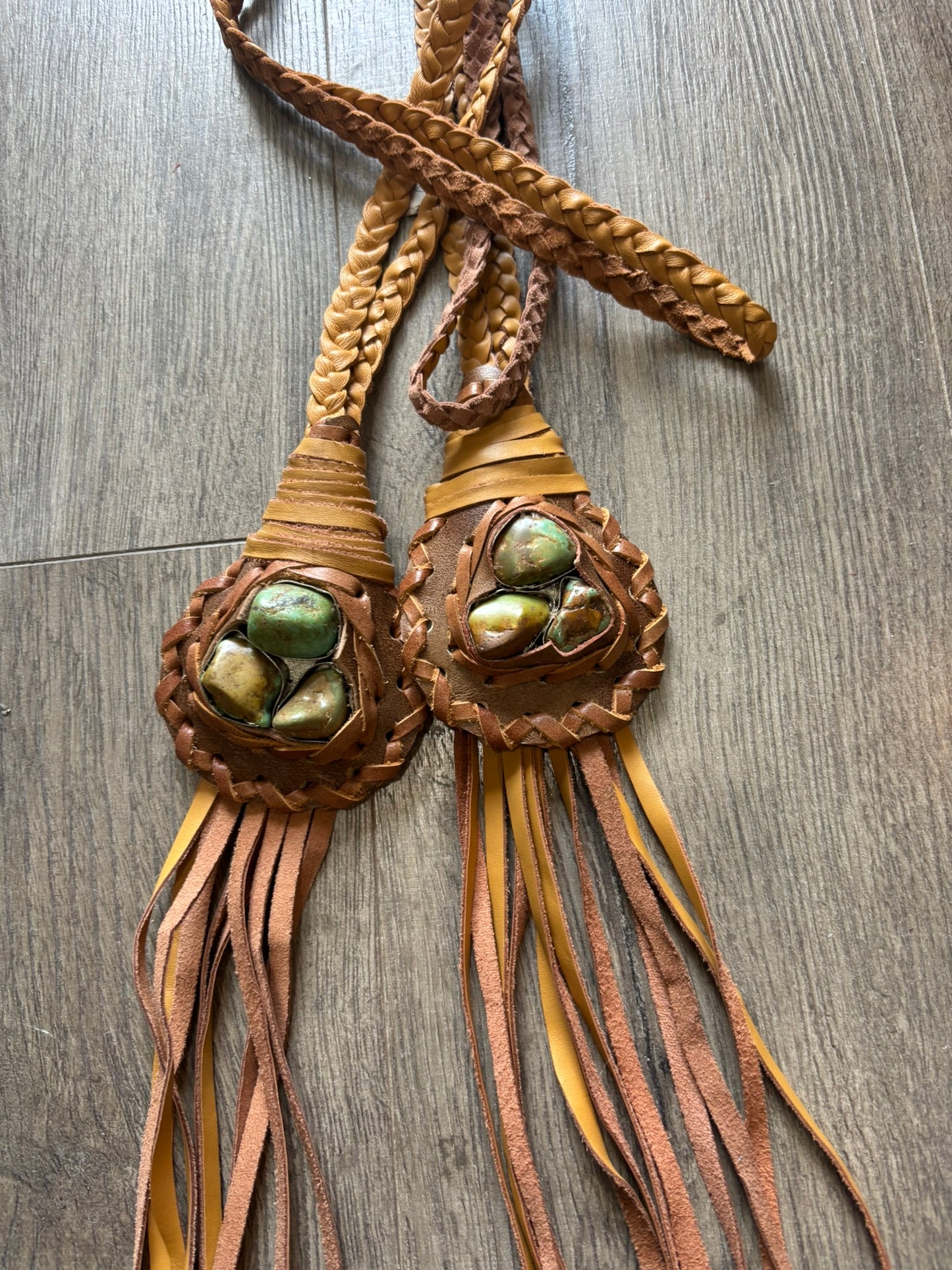 Nomad’s Leather Medallion Necklace