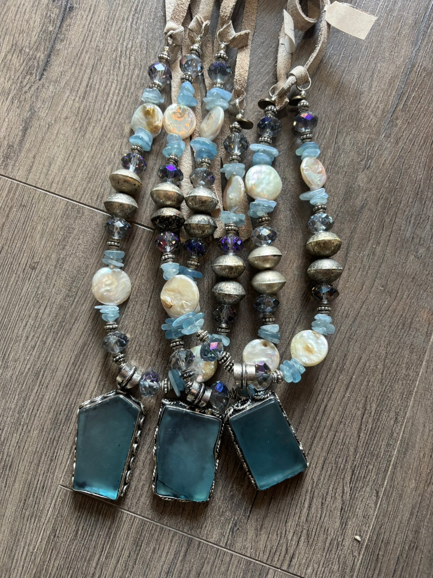 Sea Glass Sandy Shimmer Necklace