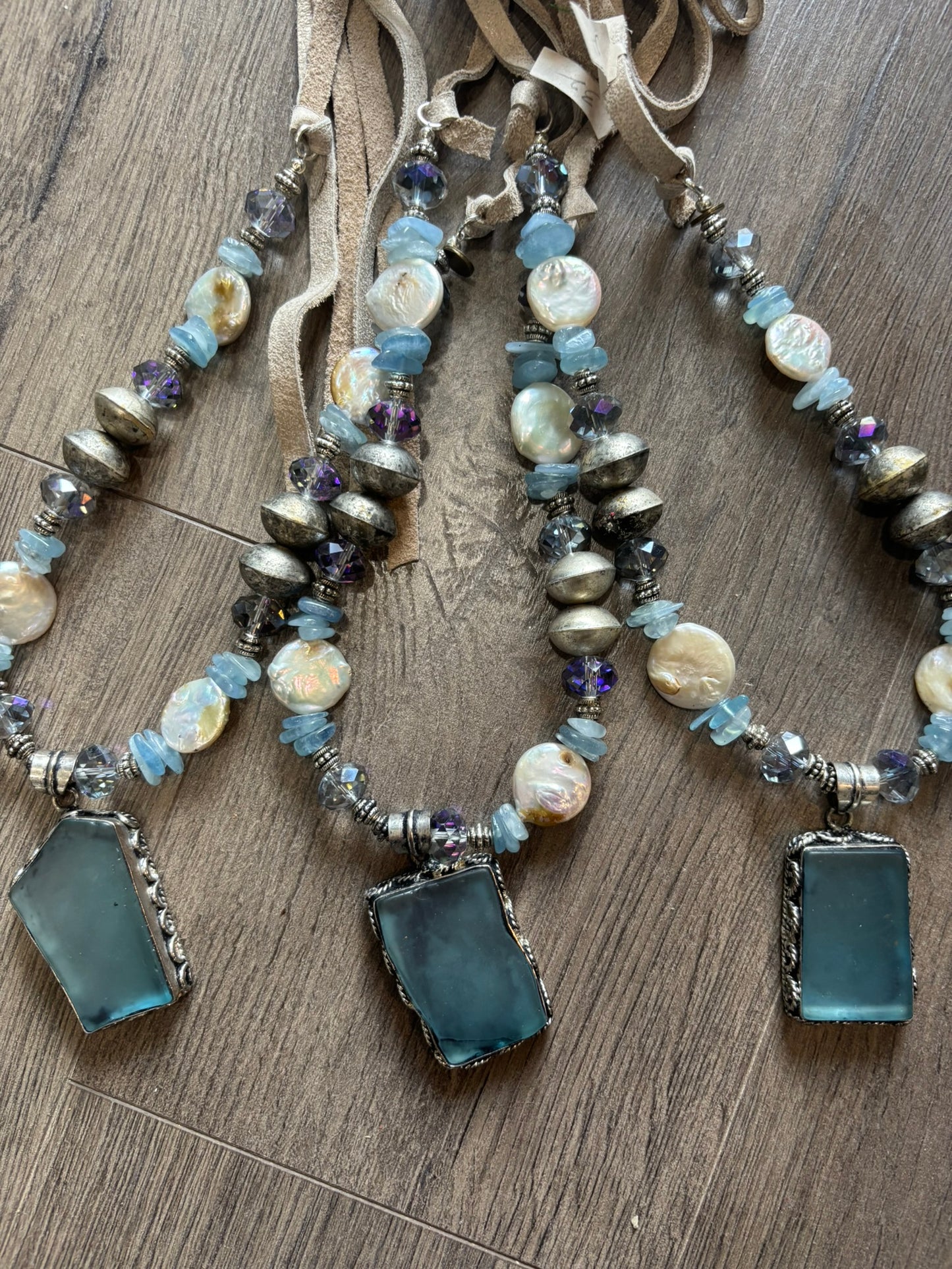 Sea Glass Sandy Shimmer Necklace