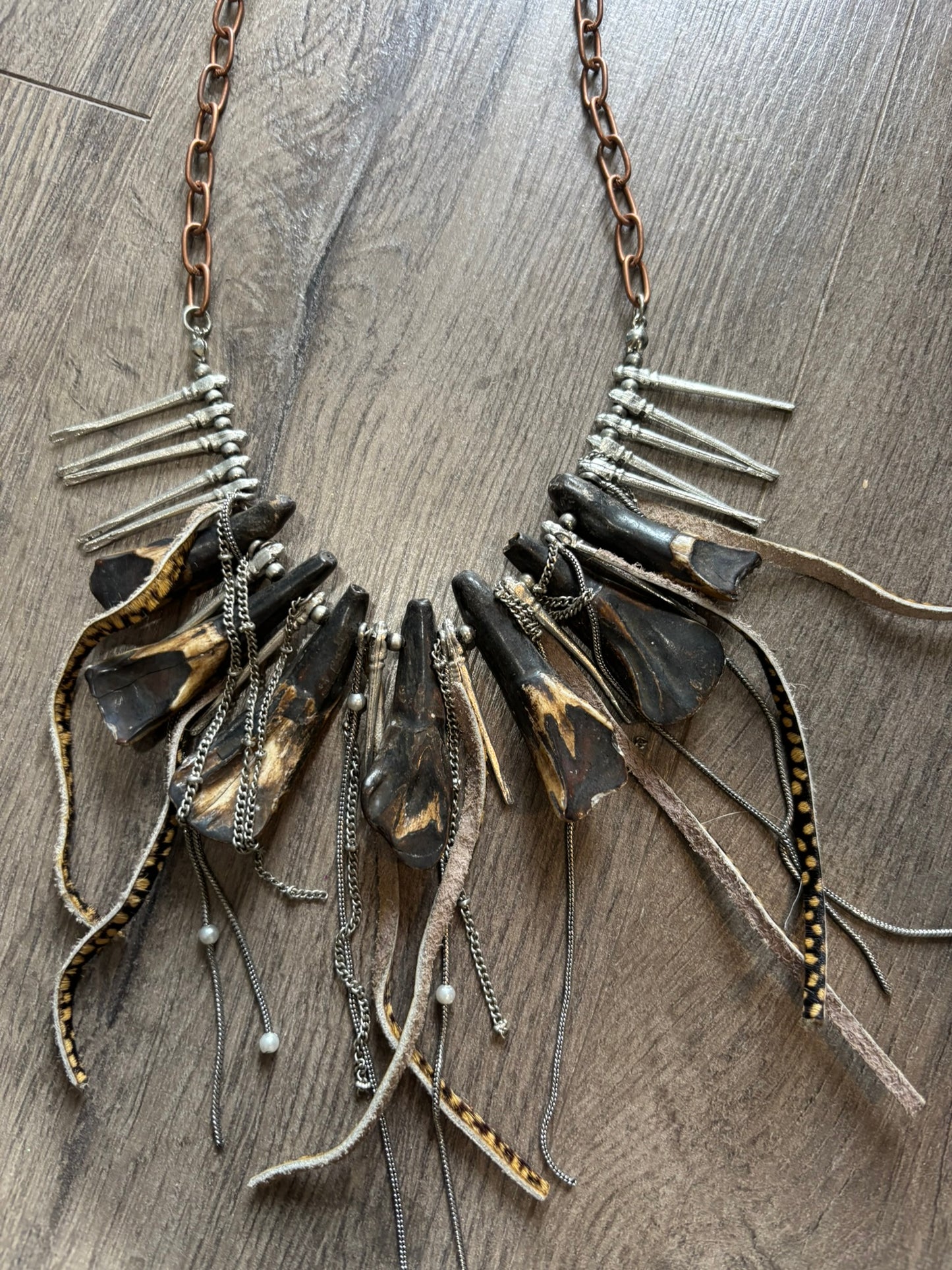 Tribal Claw Statement Necklace
