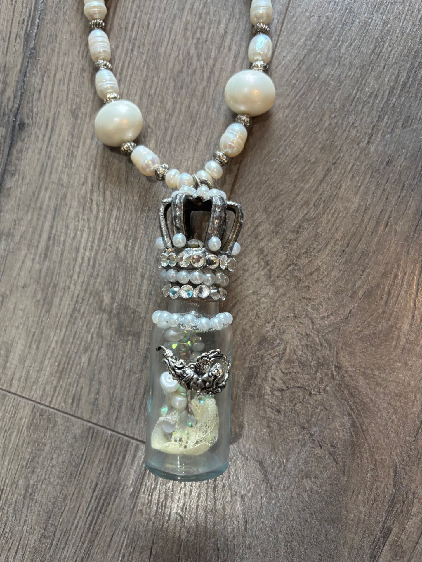 Royal Wish in a Bottle Necklace