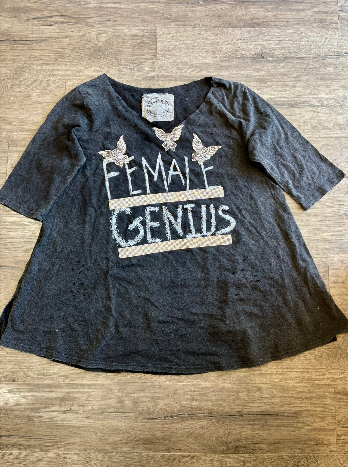 Female Genius Tattered Tee