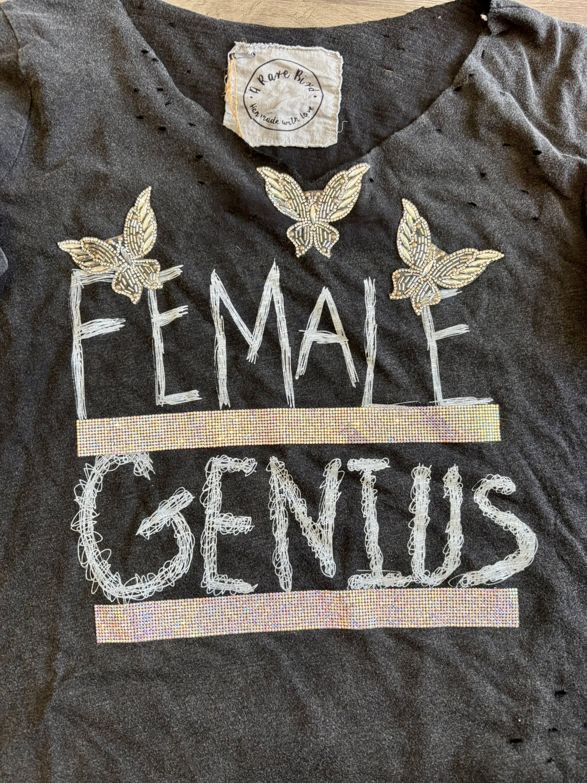 Female Genius Tattered Tee