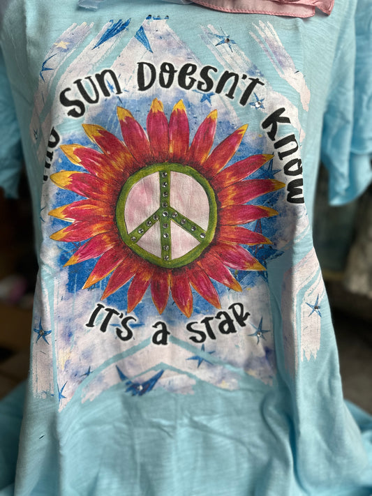 The Sun Doesn't Know It's A Star Tattered Tee