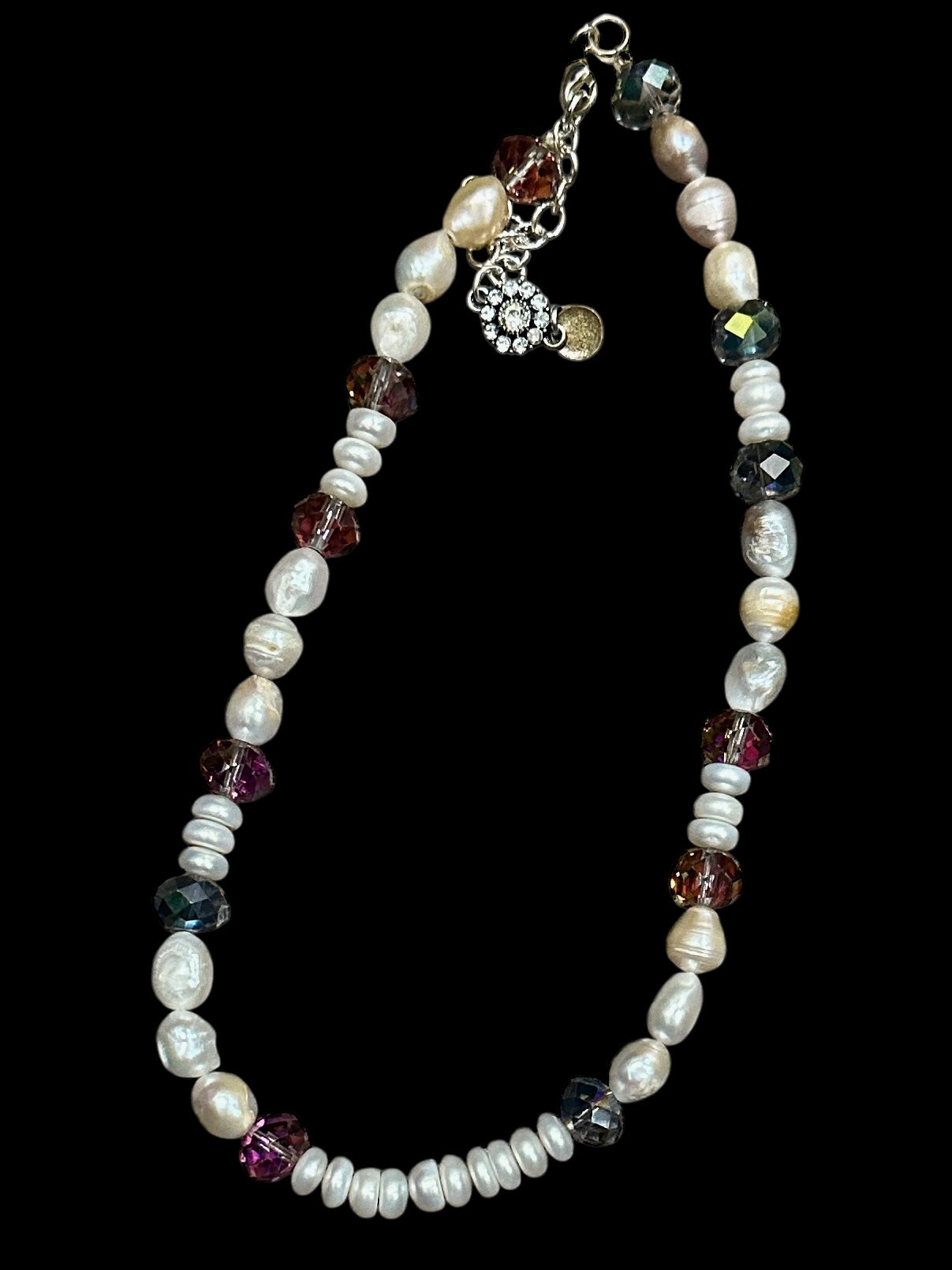 18" Authentic Pearl crystal Necklace