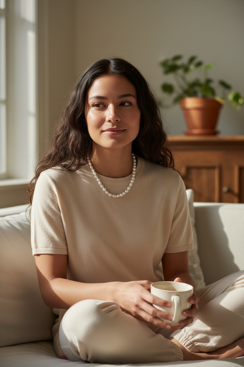 30" Natural Pearl with Extender