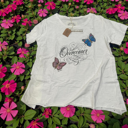 OVERCOMER Tattered Shirt