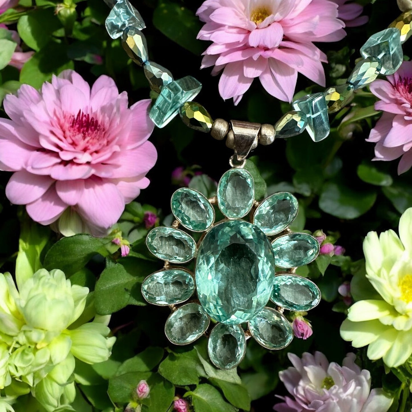Aquamarine Handmade Necklace