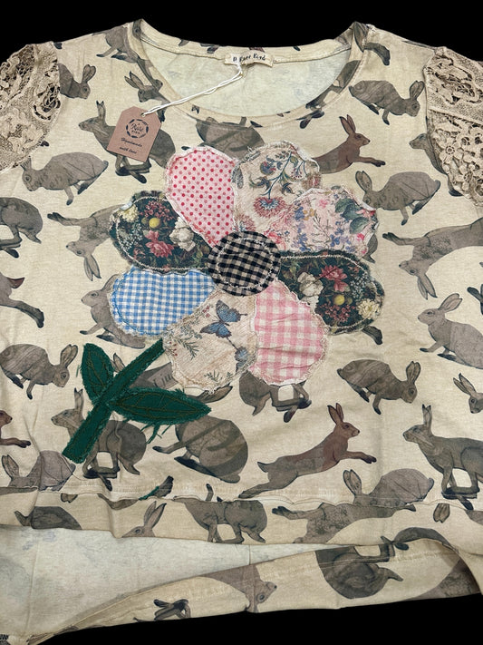 Petal Hop Bunny Top
