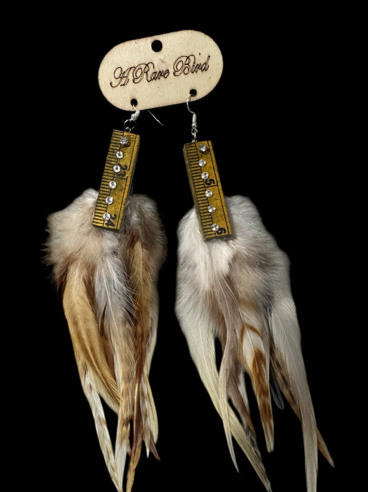 Vintage Yardstick Earrings