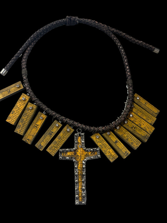 Vintage Yardstick Necklace