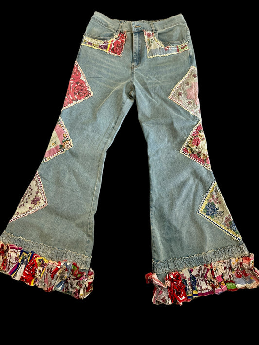 Hand Stitched Hanky Jeans