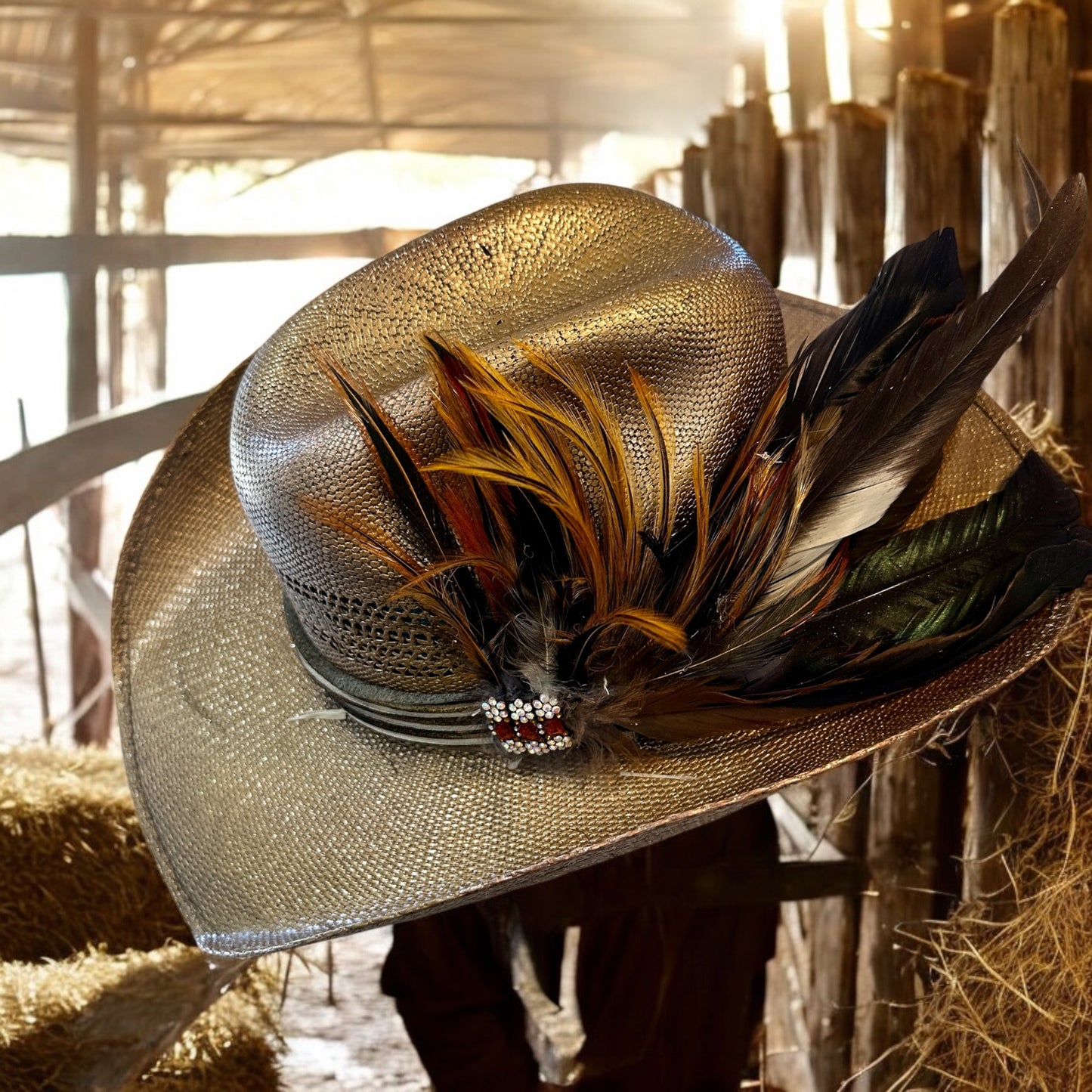Golden Wheat Straw Hat