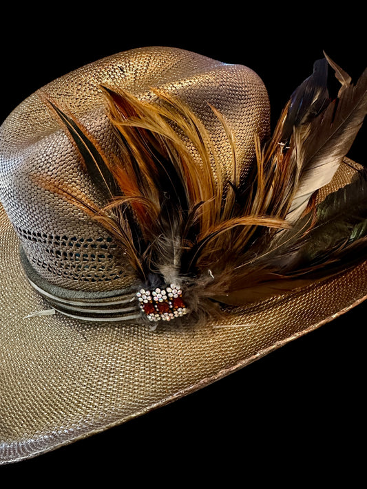 Golden Wheat Straw Hat