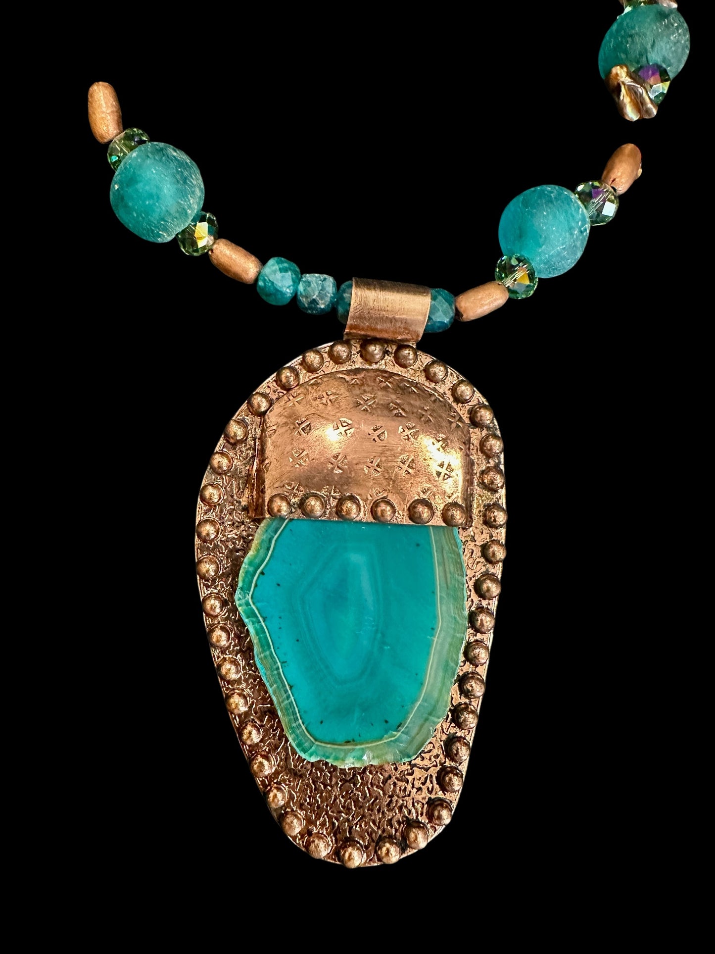 Copper Agate Adjustable art Piece