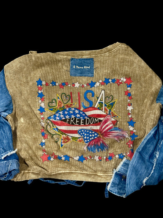 USA Freedom Waffle Jacket