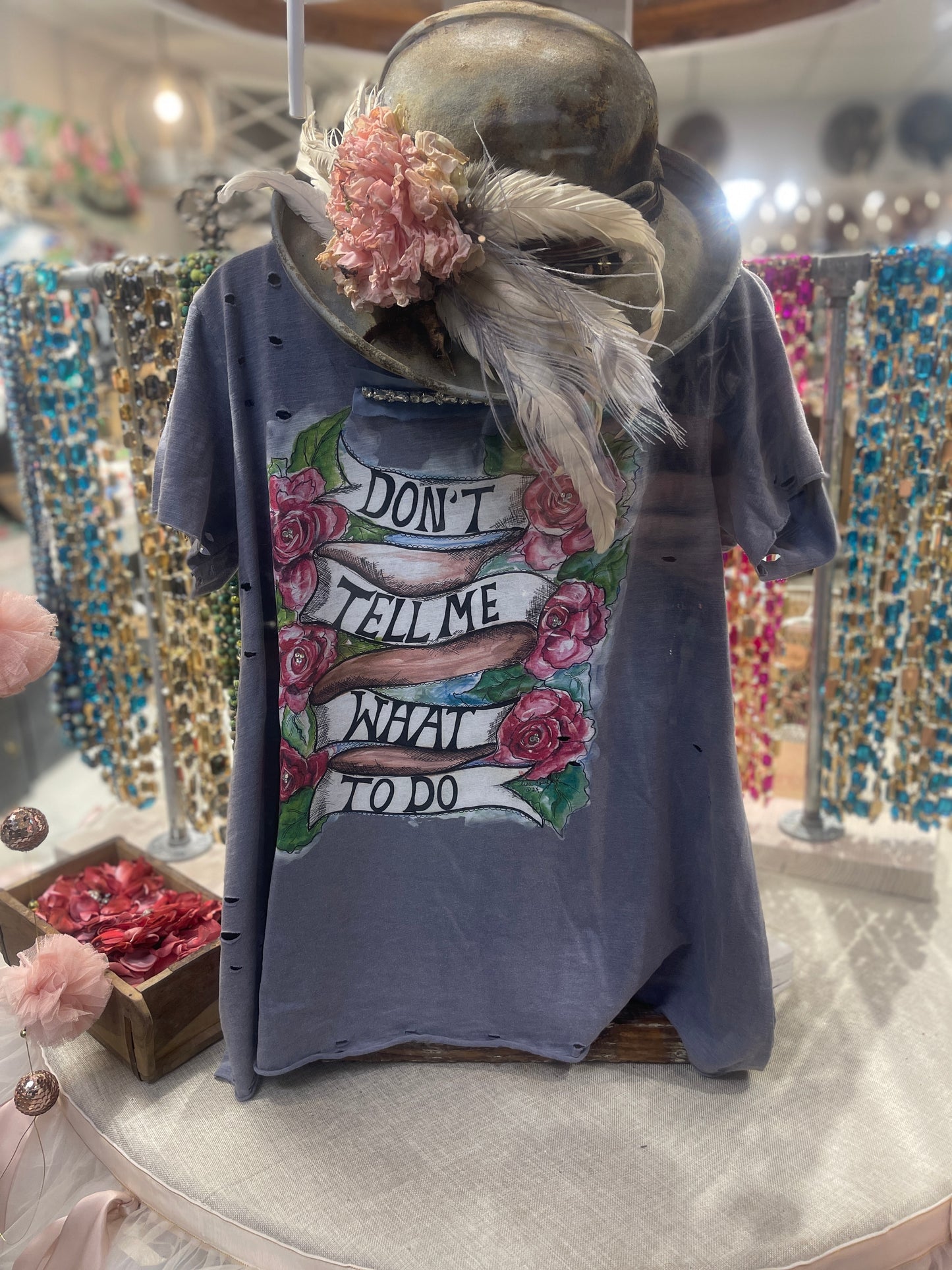 Don't Tell Me What to do Tattered Shirt