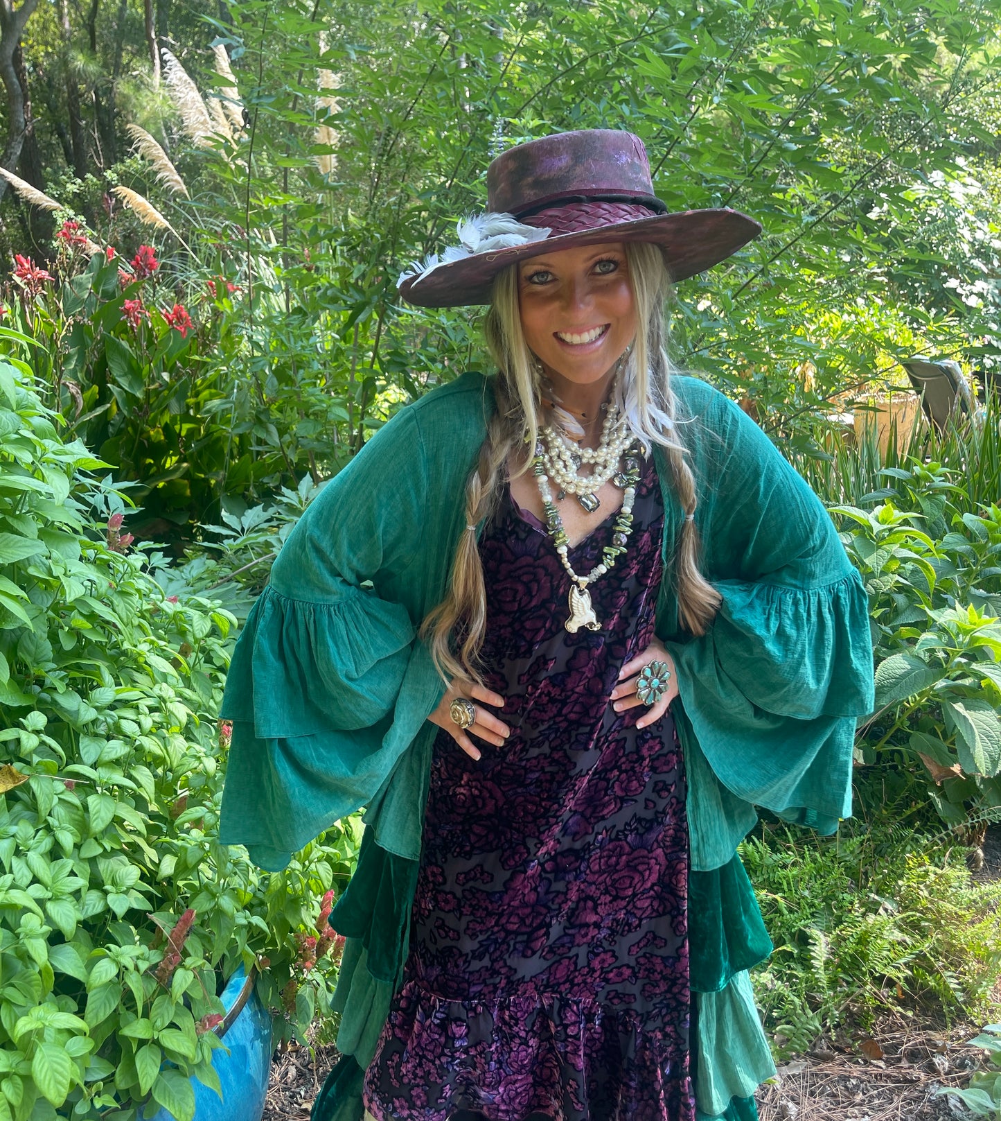 Burnout Velvet Dress