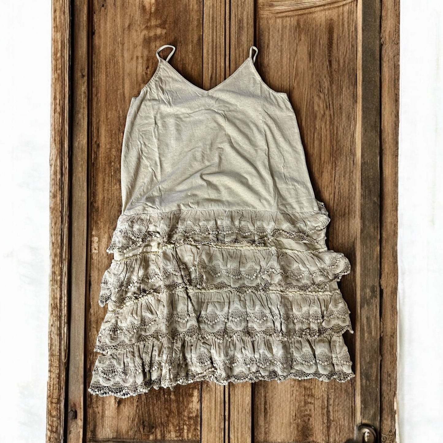 Ruffle Slip Dress