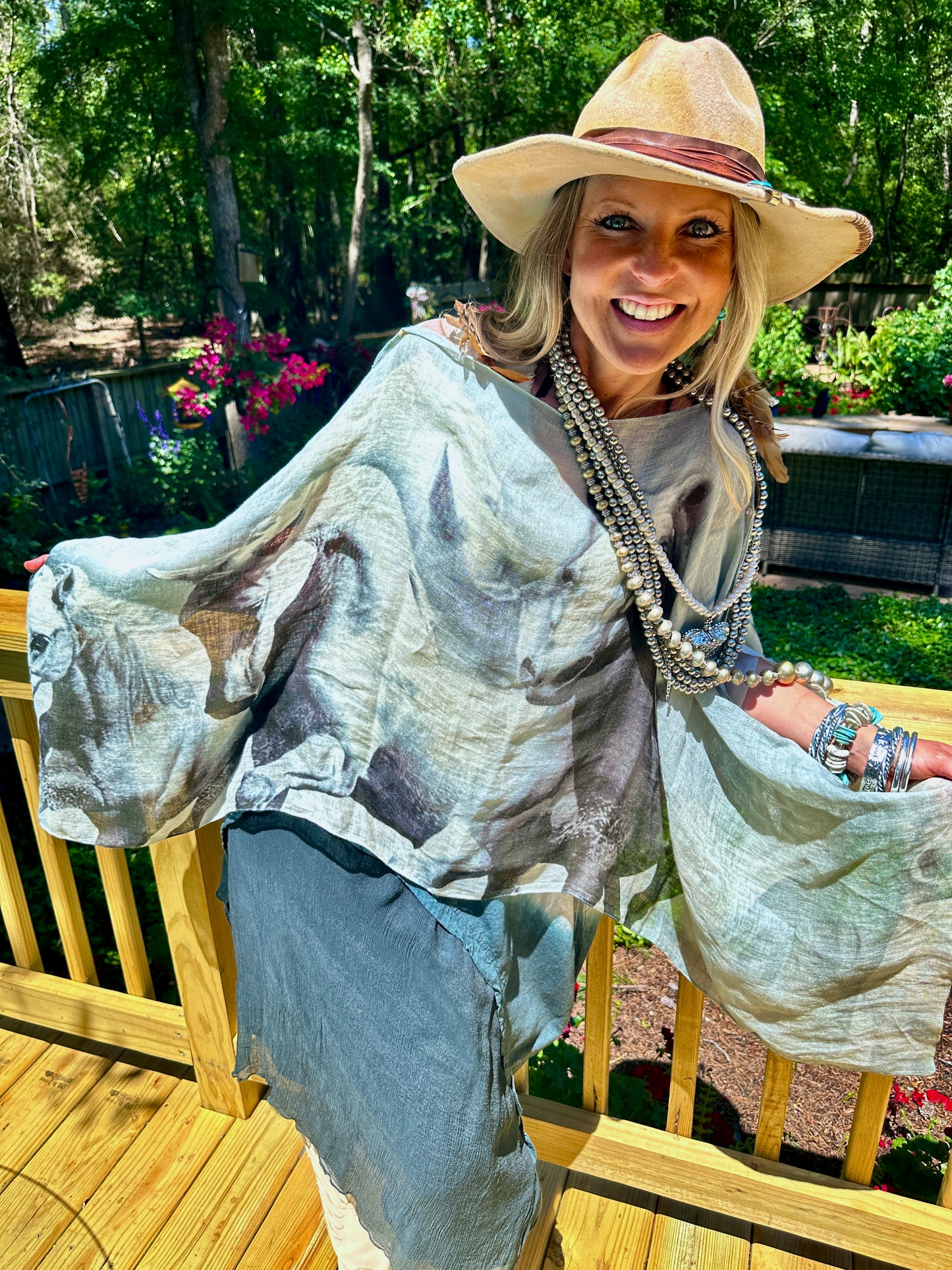 Beautiful Running Wild Horses Linen Softie