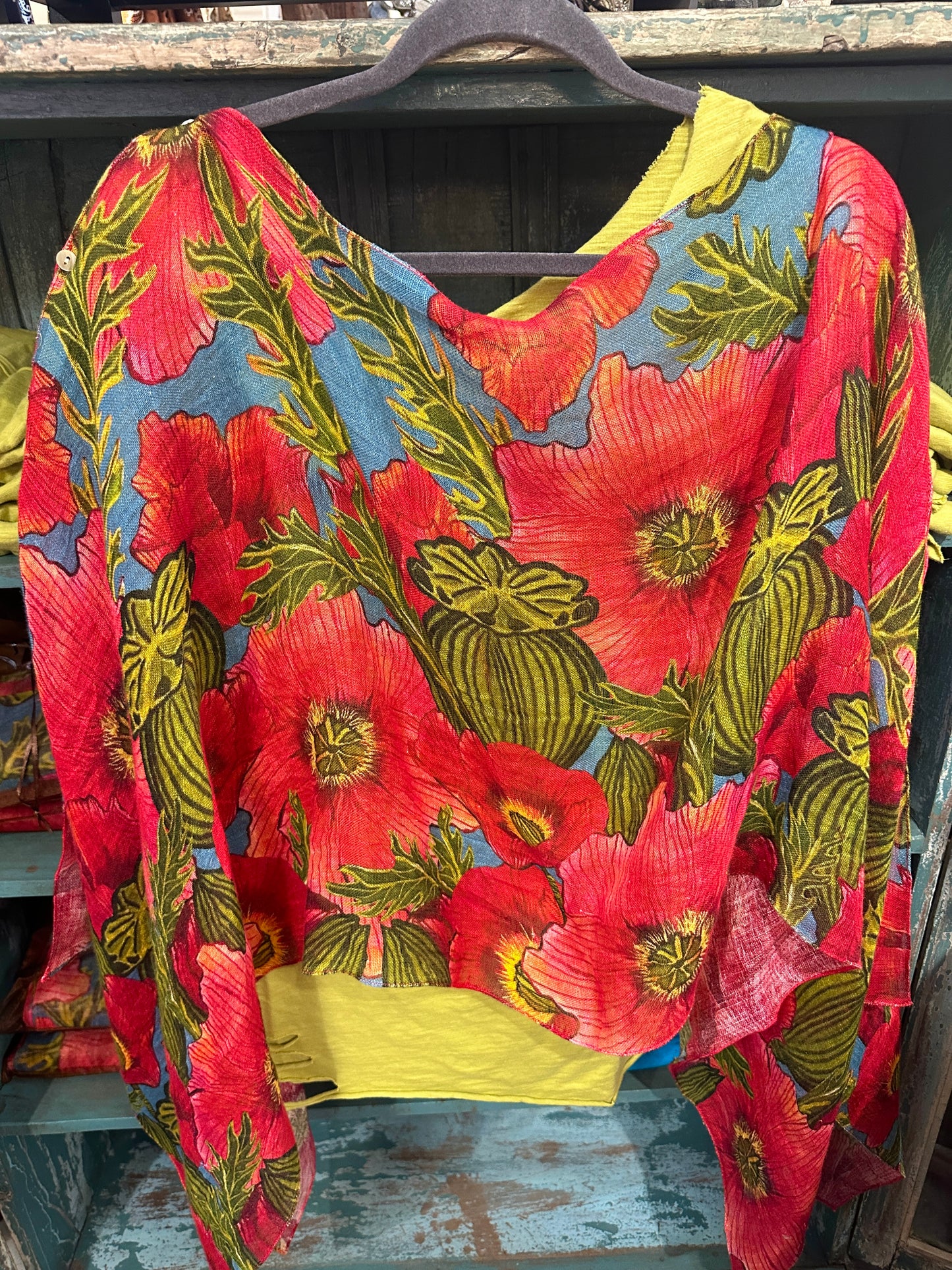 Beautiful Poppy Fields Linen Softie