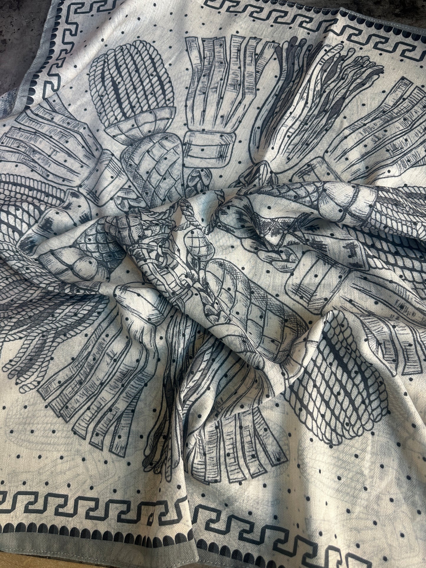 Black Tassel Wild Rag