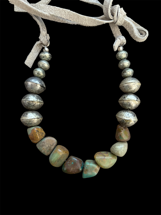 Authentic Turquoise and Tibetan Necklace