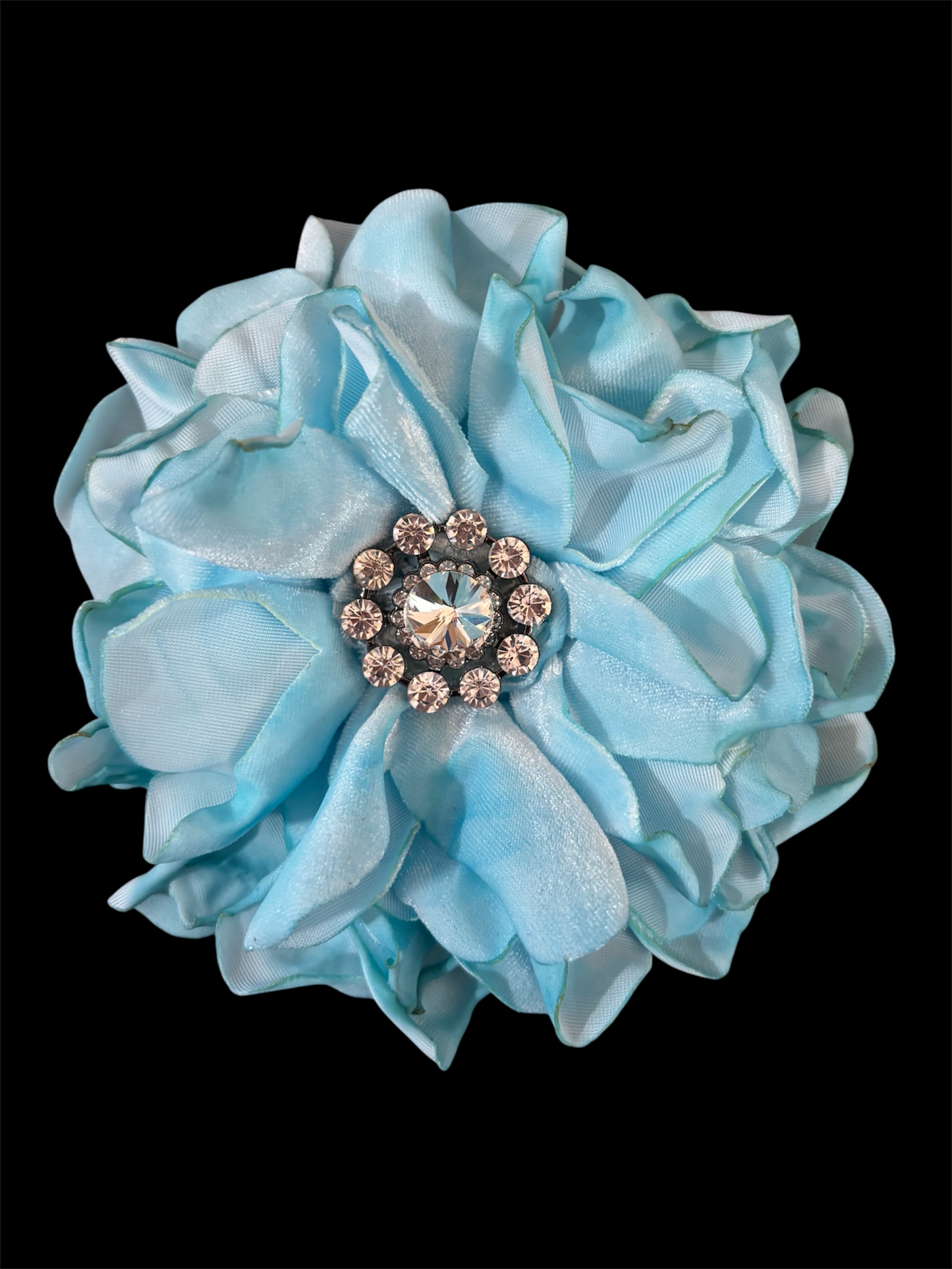Hand Dyed Distressed Velvet Flower Pin