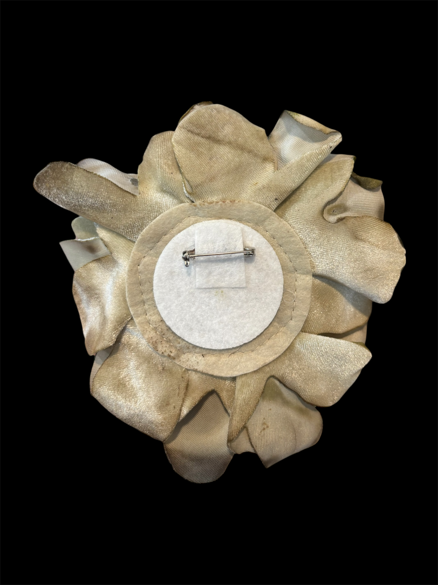 Hand Dyed Distressed Velvet Flower Pin