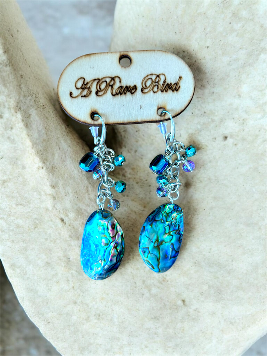 Abalone Shell Dangle Earrings