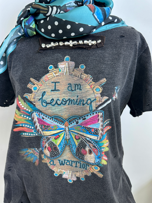 I Am Becoming a Warrior Shirt 3/4 sleeve