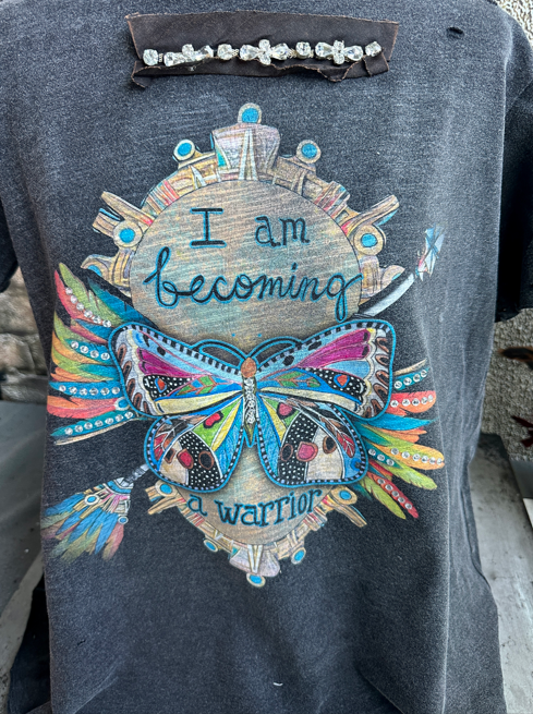 I Am Becoming a Warrior Shirt 3/4 sleeve