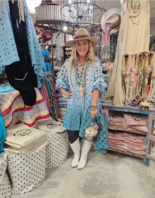 Ombre Vintage Dot Duster