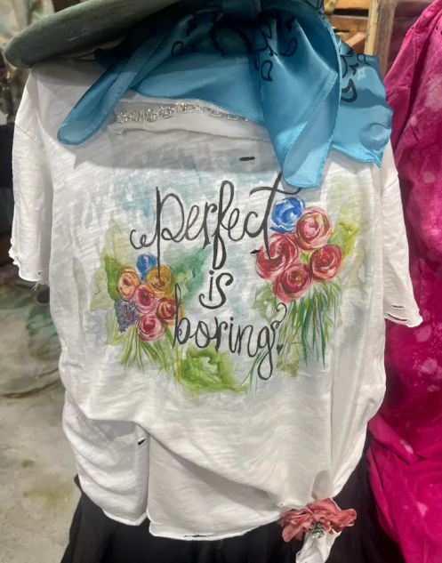 Perfect is Boring Tattered Shirt