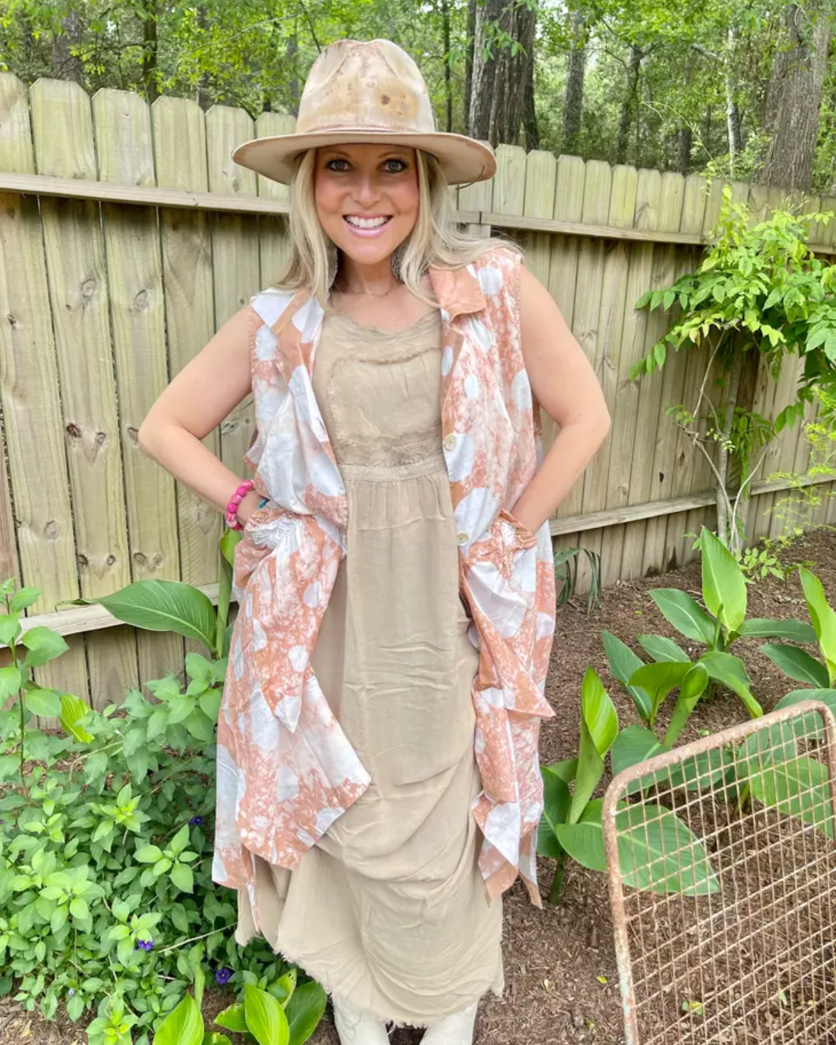Dotty Funky Pocket Duster/Dress