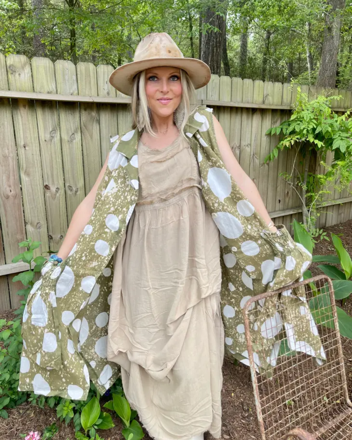 Dotty Funky Pocket Duster/Dress