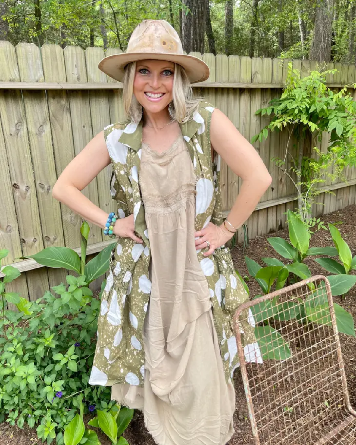 Dotty Funky Pocket Duster/Dress