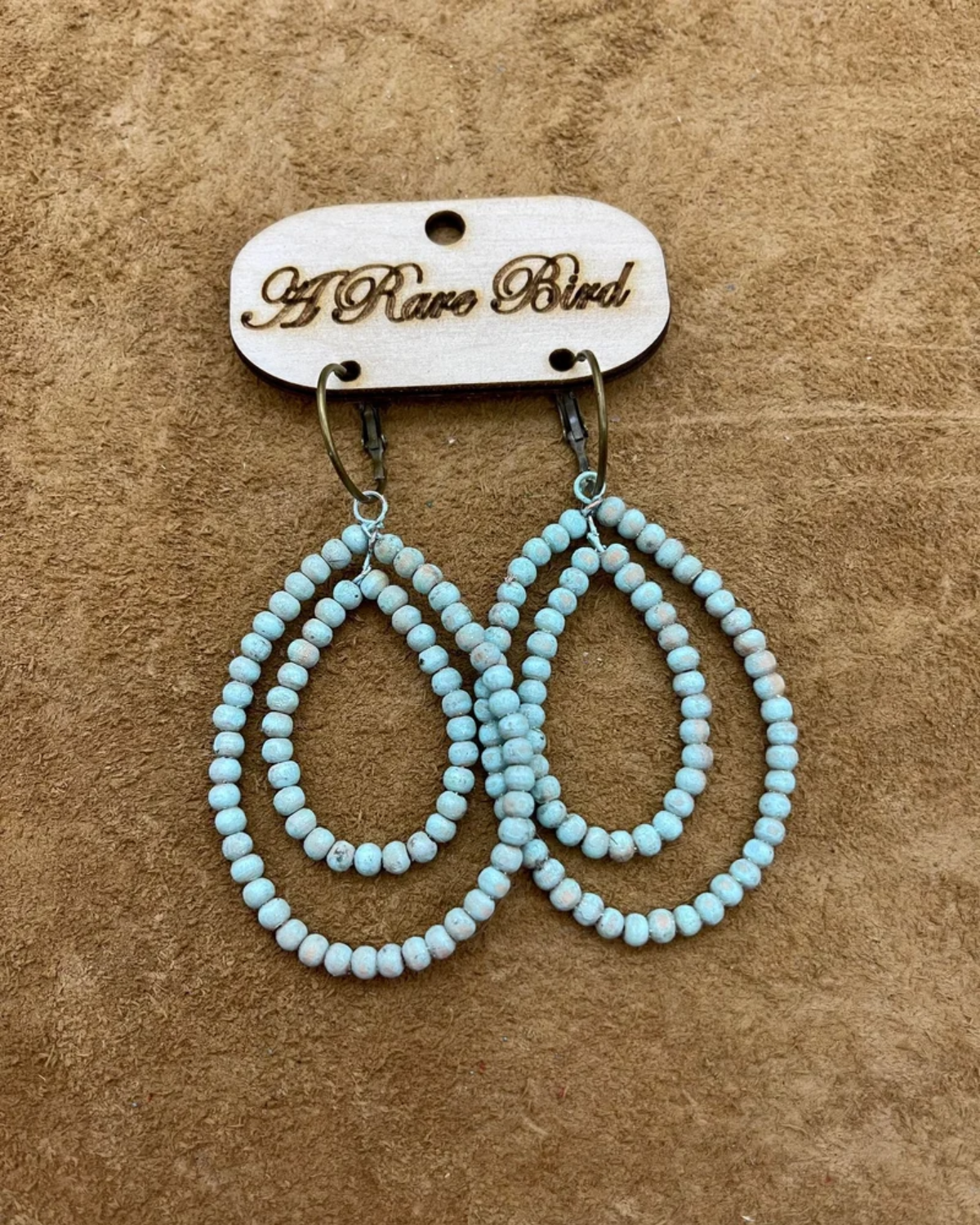 Teakwood Hoop Earrings